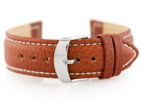 Pasek skórzany do zegarka W71 - brązowy - 22mm Pasek skórzany do zegarka W71 - brązowy - 22mm