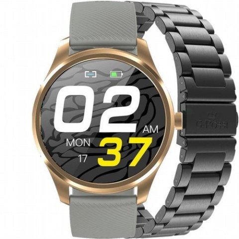 SMARTWATCH MĘSKI G. Rossi SW012-5 gold/gray + dodatkowa BRANSOLETA (sg007e) SMARTWATCH MĘSKI G. Rossi SW012-5 gold/gray + dodatkowa BRANSOLETA (sg007e)