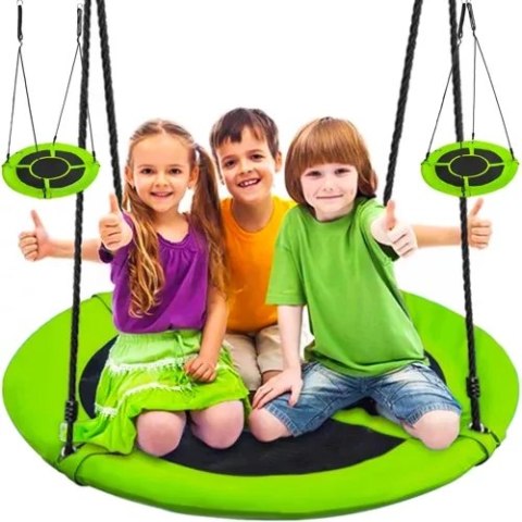 Huśtawka bocianie gniazdo 100cm ziel-czar 23514 Huśtawka bocianie gniazdo 100cm ziel-czar 23514