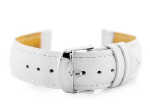 Pasek skórzany do zegarka W83L - biały - 20mm Pasek skórzany do zegarka W83L - biały - 20mm