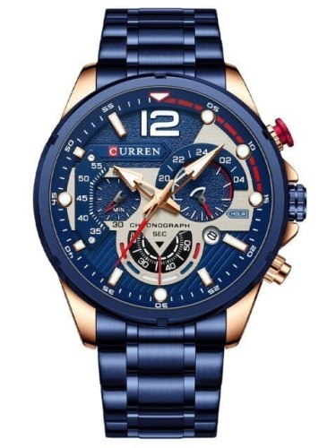 ZEGAREK MĘSKI CURREN 8395 (zc019e) - CHRONOGRAF ZEGAREK MĘSKI CURREN 8395 (zc019e) - CHRONOGRAF