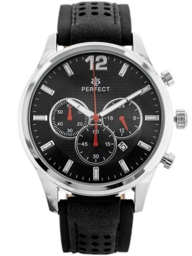 ZEGAREK MĘSKI PERFECT CH01L - CHRONOGRAF (zp354d) + BOX ZEGAREK MĘSKI PERFECT CH01L - CHRONOGRAF (zp354d) + BOX