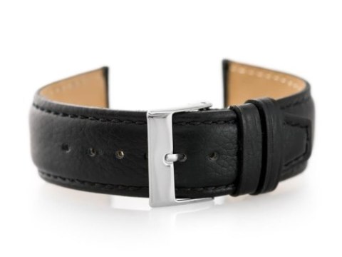 Pasek skórzany do zegarka W26 - PREMIUM - czarny - 22mm Pasek skórzany do zegarka W26 - PREMIUM - czarny - 22mm