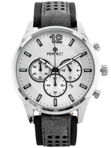 ZEGAREK MĘSKI PERFECT CH01L - CHRONOGRAF (zp354f) + BOX ZEGAREK MĘSKI PERFECT CH01L - CHRONOGRAF (zp354f) + BOX