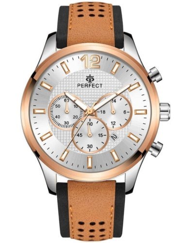 ZEGAREK MĘSKI PERFECT CH01L - CHRONOGRAF (zp354g) + BOX ZEGAREK MĘSKI PERFECT CH01L - CHRONOGRAF (zp354g) + BOX