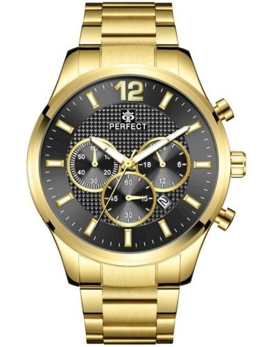 ZEGAREK MĘSKI PERFECT CH01M - CHRONOGRAF (zp355g) + BOX ZEGAREK MĘSKI PERFECT CH01M - CHRONOGRAF (zp355g) + BOX