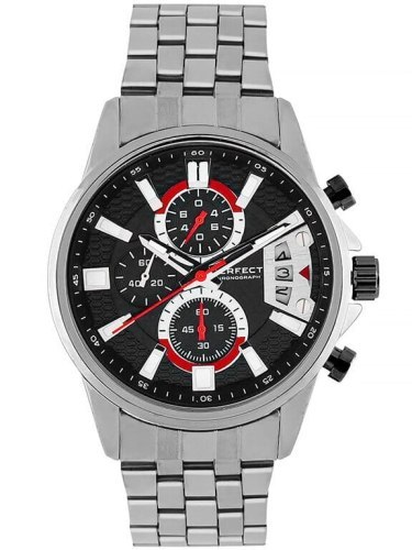 ZEGAREK MĘSKI PERFECT M504CH-02 - CHRONOGRAF (zp383b) + BOX ZEGAREK MĘSKI PERFECT M504CH-02 - CHRONOGRAF (zp383b) + BOX