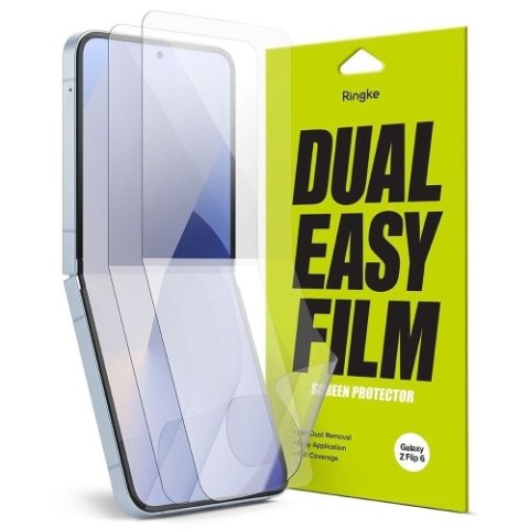 FOLIA OCHRONNA RINGKE DUAL EASY 2-PACK GALAXY Z FLIP 6 CLEAR FOLIA OCHRONNA RINGKE DUAL EASY 2-PACK GALAXY Z FLIP 6 CLEAR