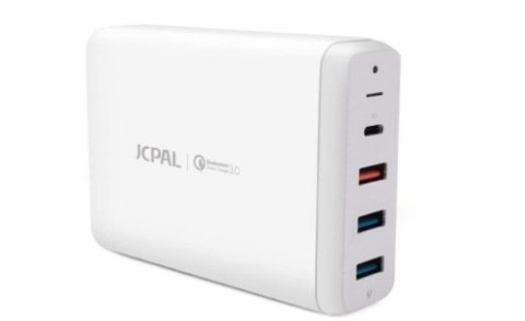 JCPAL USB-C PD Multiport Desktop Charger - ładowarka sieciowa (biała) JCPAL USB-C PD Multiport Desktop Charger - ładowarka sieciowa (biała)