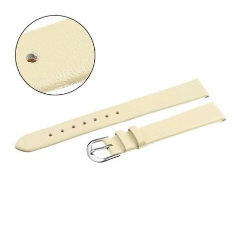 Pasek skórzany do zegarka W36L - beżowy - 18mm Pasek skórzany do zegarka W36L - beżowy - 18mm