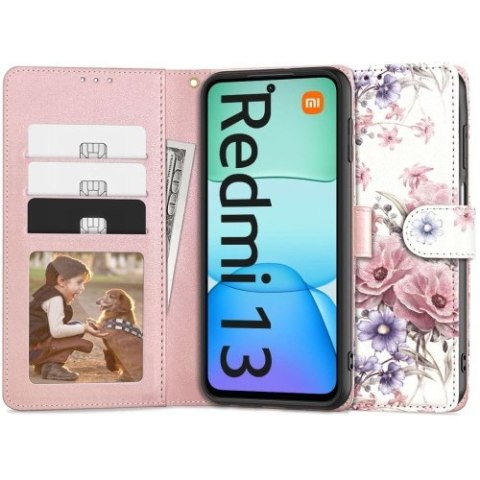 TECH-PROTECT WALLET XIAOMI REDMI 13 BLOSSOM FLOWER TECH-PROTECT WALLET XIAOMI REDMI 13 BLOSSOM FLOWER
